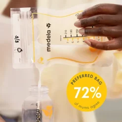 Moedermelkbewaarzakjes met schenktuit 210 ml - 25 stuks