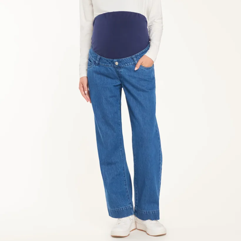 Mom-jeans met hoge taille voor aanstaande moeders
