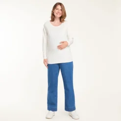 Mom-jeans met hoge taille voor aanstaande moeders