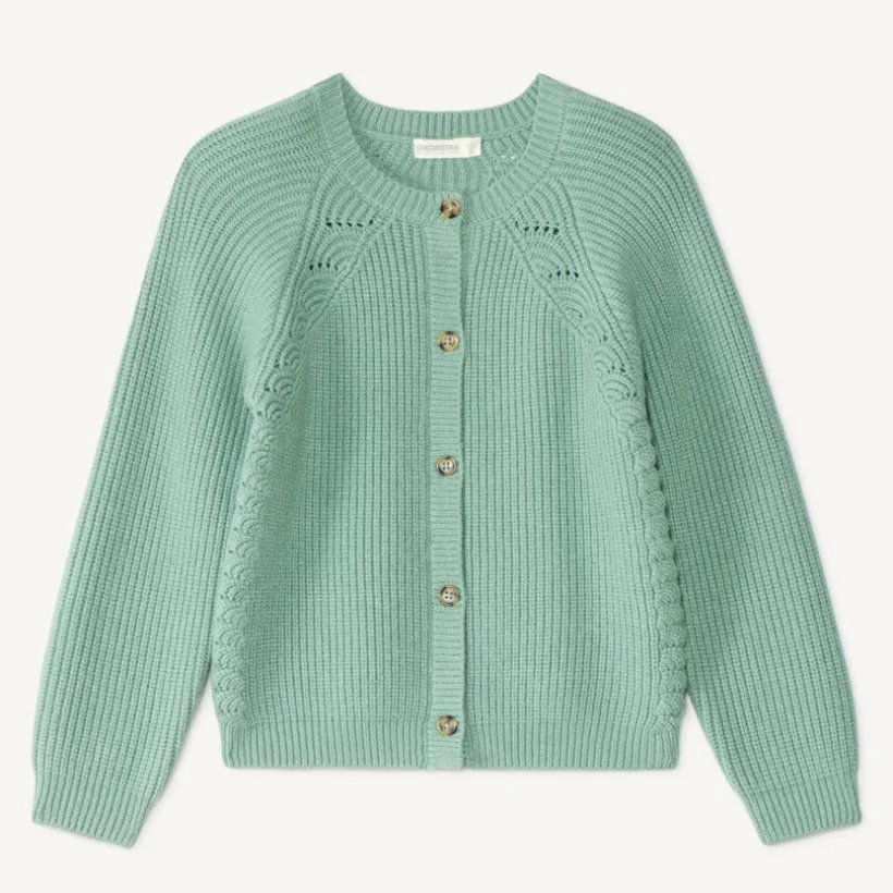 Mooie gebreide vest voor meisjes