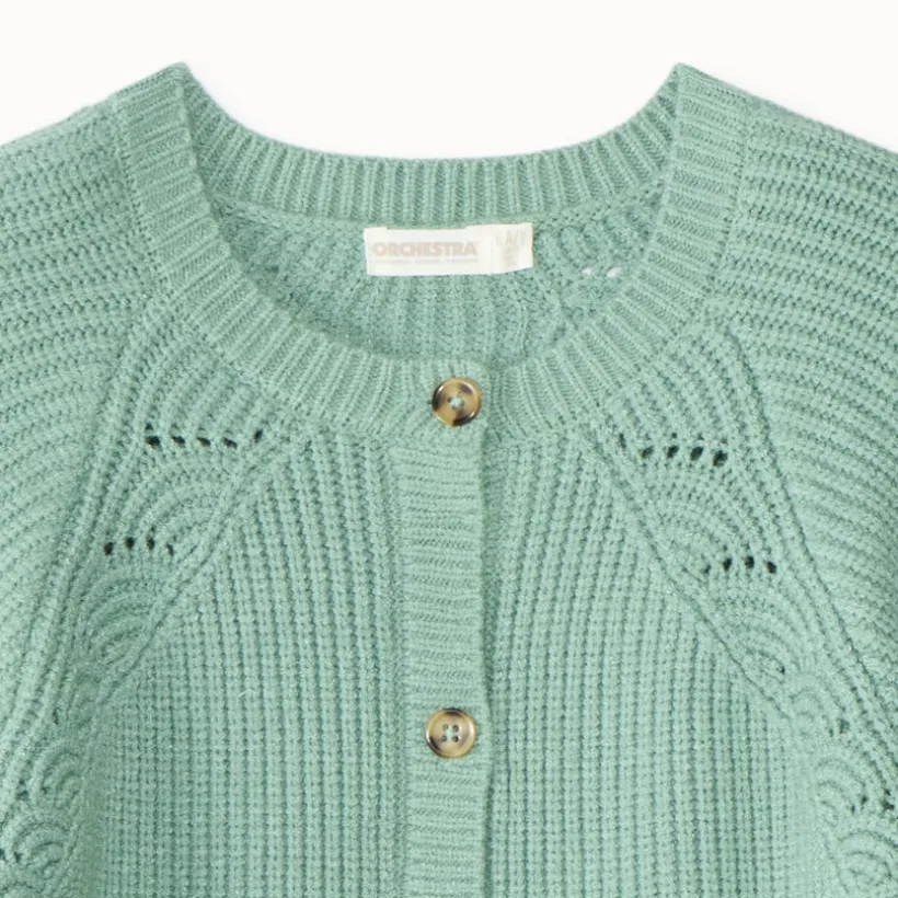 Mooie gebreide vest voor meisjes