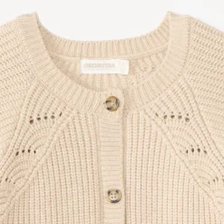 Mooie gebreide vest voor meisjes