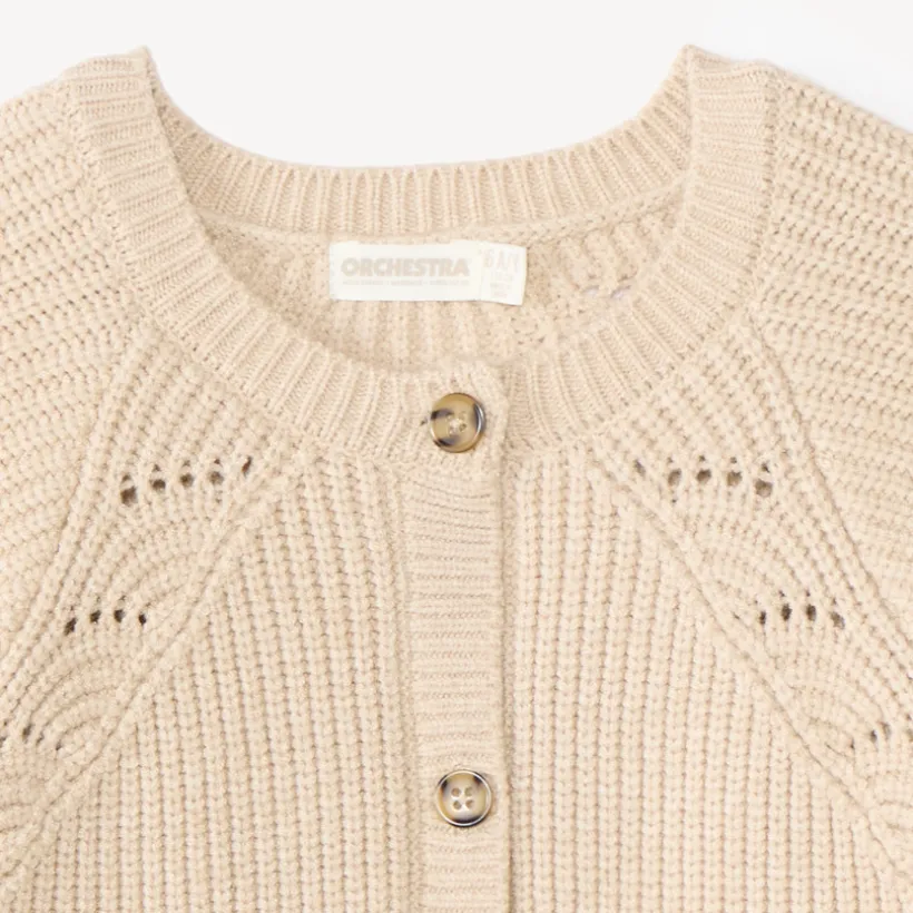 Mooie gebreide vest voor meisjes