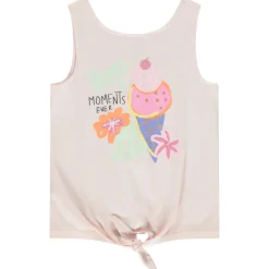 Mouwloos top met glanzend print meisjes