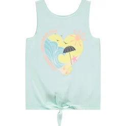 Mouwloos top met glanzend print meisjes