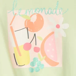Mouwloos top met glitterdruk meisjes
