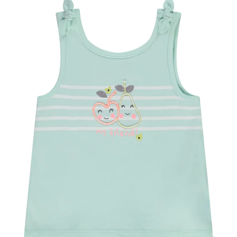 Mouwloos top met toekanprint voor baby meisjes
