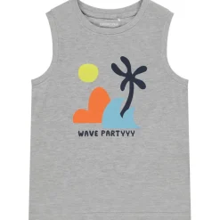 Mouwloos T-shirt met fantasieprint jongens