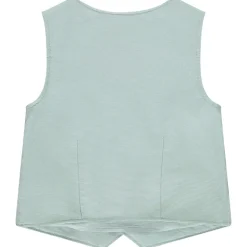 Mouwloos vest met biezen voor baby jongen