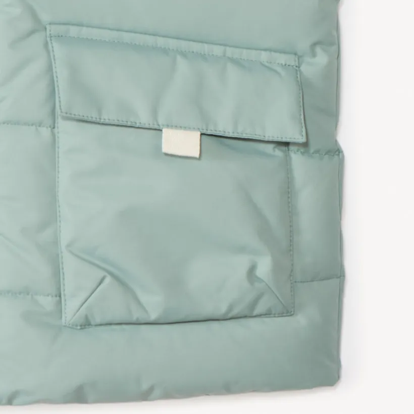 Mouwloze color block puffer jongens