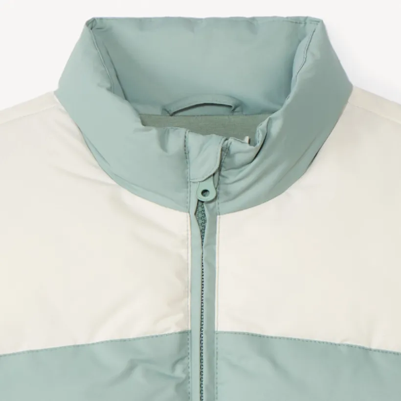 Mouwloze color block puffer jongens