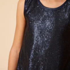 Mouwloze feestjurk met pailletten voor meisjes
