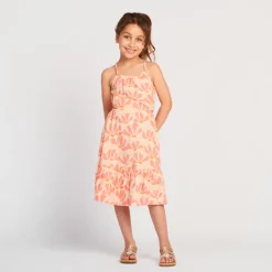 Mouwloze jurk met bloemenprint meisjes
