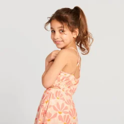 Mouwloze jurk met bloemenprint meisjes