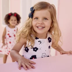 Mouwloze jurk met bloemenprint voor baby meisje
