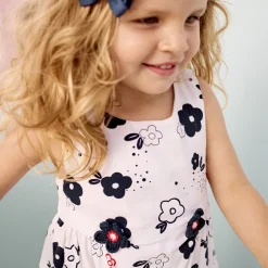 Mouwloze jurk met bloemenprint voor baby meisje