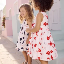 Mouwloze jurk met bloemenprint voor baby meisje