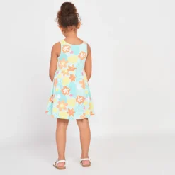 Mouwloze jurk met fantasieprint meisjes