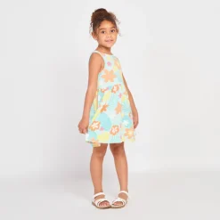 Mouwloze jurk met fantasieprint meisjes