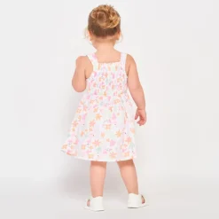 Mouwloze jurk met fantasieprint meisjes