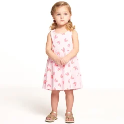 Mouwloze jurk met fantasieprint voor meisjes