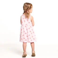 Mouwloze jurk met fantasieprint voor meisjes