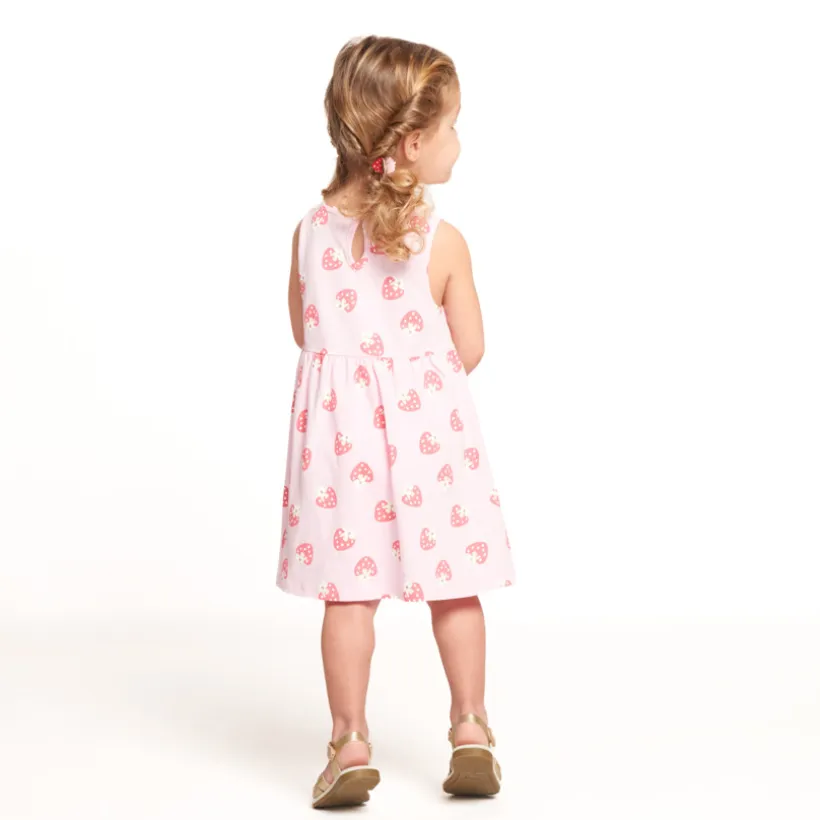 Mouwloze jurk met fantasieprint voor meisjes