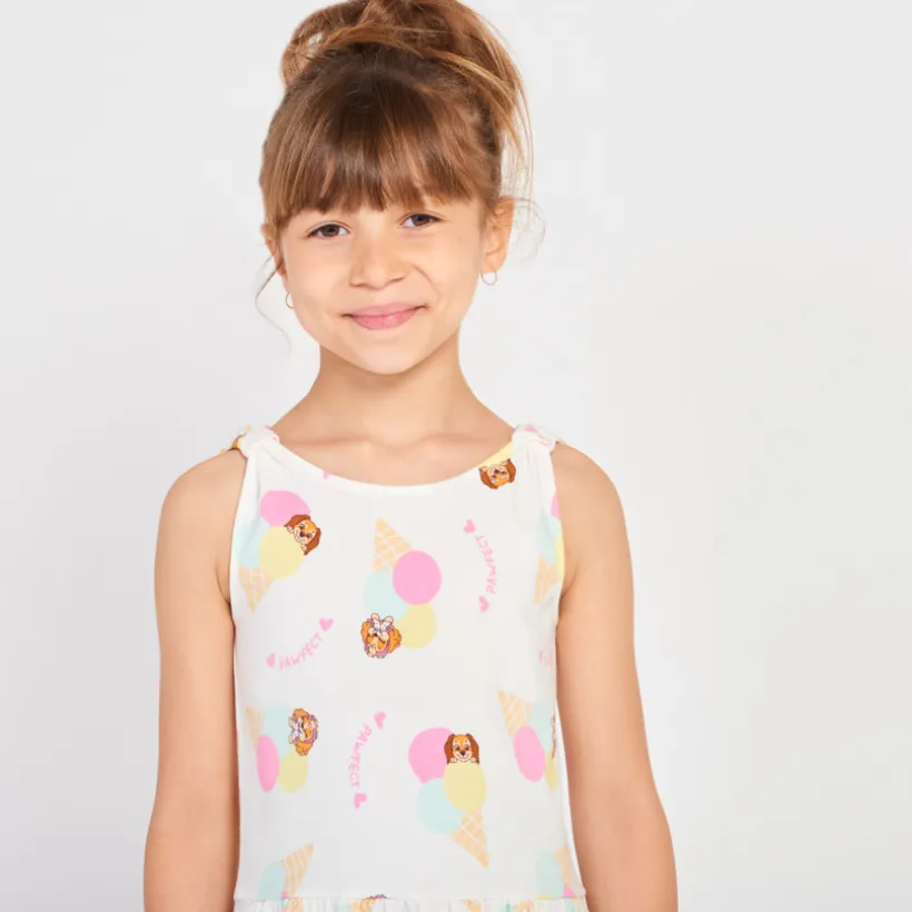 Mouwloze jurk met Stella & Liberty print – Pat'Patrouille meisjes