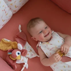Mouwloze slaapzak Happy voor baby 0-6 maanden, TOG 3 katoenjersey