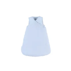 Mouwloze slaapzak van hydrofiele mousseline, 50 cm, blauw