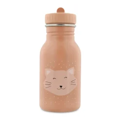 Mrs. Cat drinkfles 350 ml van roestvrij staal met ergonomische dop en draagriem