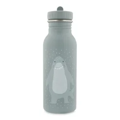Mr. Shark drinkfles 500 ml ergonomische dop met draagriem duurzame roestvrijstalen fles