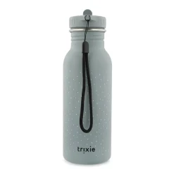 Mr. Shark drinkfles 500 ml ergonomische dop met draagriem duurzame roestvrijstalen fles