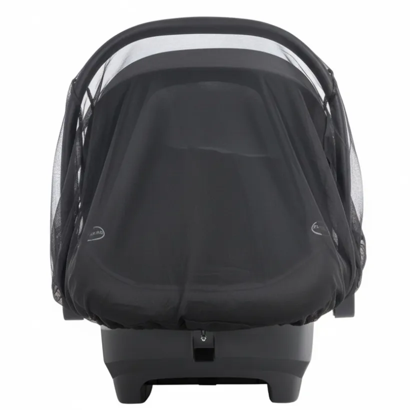 Muggenscherm Simone voor babyautostoel - Zwart