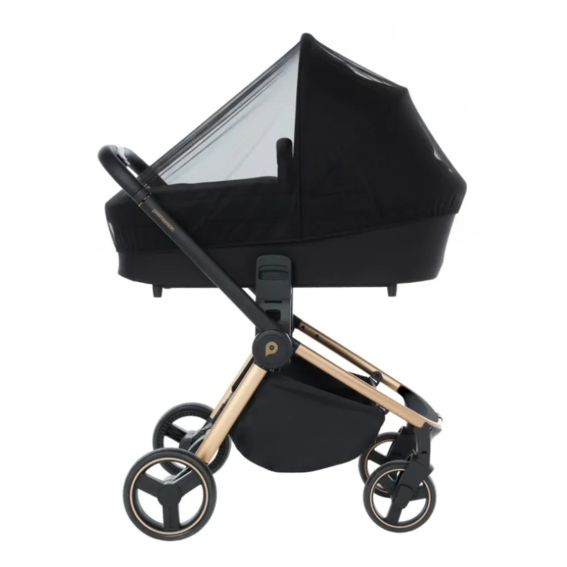 Muggenscherm Simone voor Kinderwagen - Zwart
