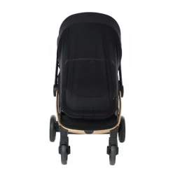 Muggenscherm Simone voor Kinderwagen - Zwart