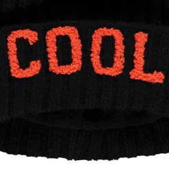 Muts met ribbelpatroon en geborduurd Cool in 3D-lusjes jongens