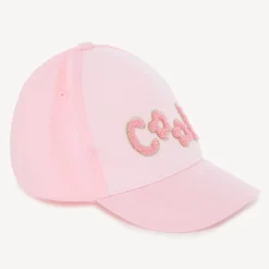 Muts van fleece met bouclépatches voor meisjesbaby's