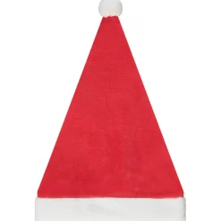 Muts van fluweel voor baby met Kerstman