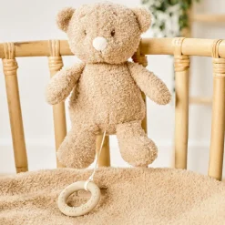 Muziekknuffel baby beer - 25 cm - Fanfan - teddy Caramel