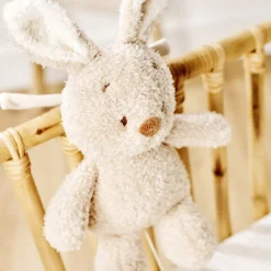 Muziekknuffel baby konijn - Fanfan - teddy Beige - 25 cm