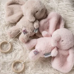 Muziekknuffel olifant - Fanfan - Roze - 24 cm