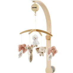 Muziekmobiel met houten arm - Fanfan - Roze