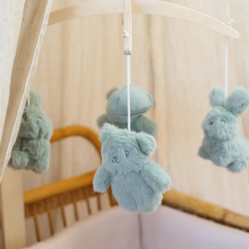 Muziekmobiel met houten arm - Honey - Grijs/groen