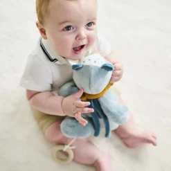 Muzikale knuffel - Das Felix - Dusty blauw - 29 cm