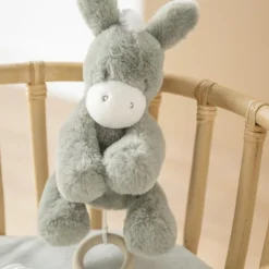 Muzikale knuffel Ezel 30cm Donkergroen