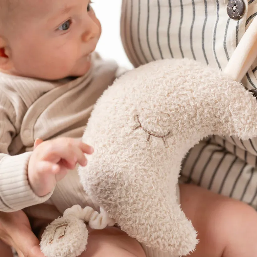 Muzikale knuffel - Maan Teddy - Beige - 25 cm