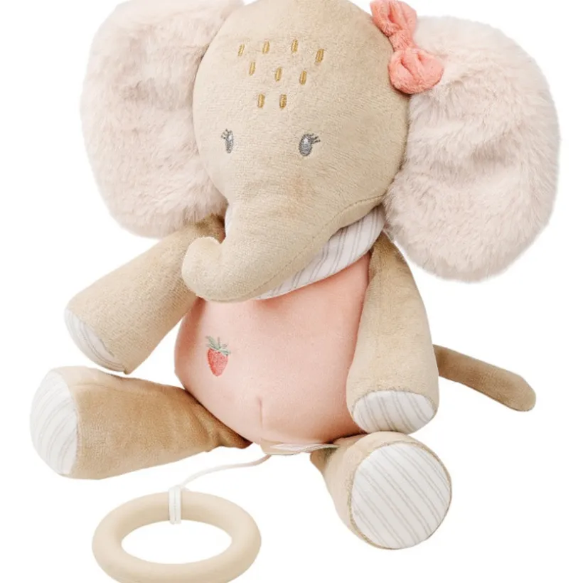 Muzikale knuffel - Olifant Oli - Roze - 24 cm
