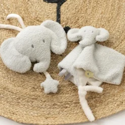 Muzikale knuffel - Olifant Teddy - Grijs - 20 cm