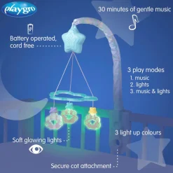 Muzikale lichtmobiel – Dreamtime Soothing Light Up Mobile